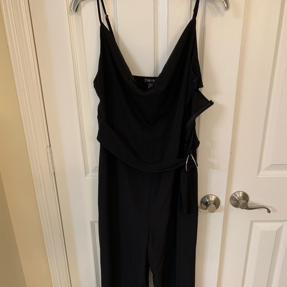 New black Capri jumpsuit